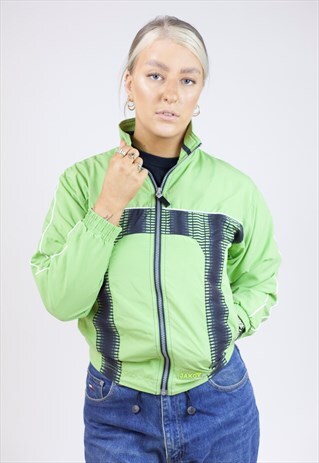VINTAGE 90S GREEN JAKO SPORTS JACKET