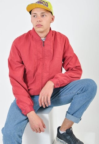 VINTAGE BOMBER JACKET IN MAROON