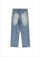 KALODIS WASHED AND DISTRESSED COLORBLOCK JEANS