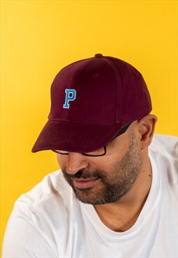 ROR Burgundy Personalised Embroidered Initial Baseball Cap
