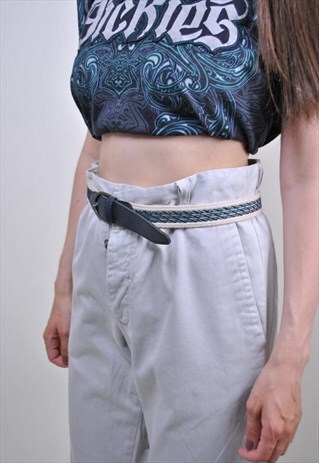 90S STRIPED SEA BELT, VINTAGE SAILOR STYLE ACCESSORIES