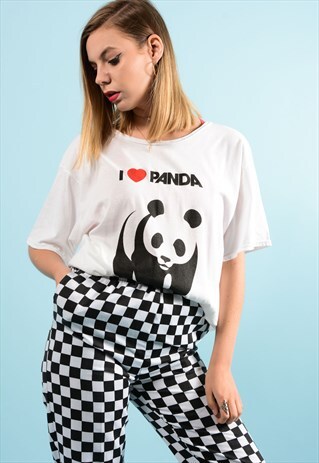 VINTAGE LOVE PANDA TEE SHIRT