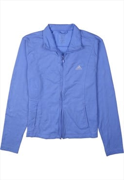 Vintage 90's Adidas Windbreaker Lightweight Full Zip Up Blue