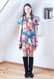 Bright short sleeve floral dress