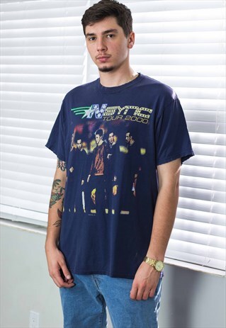 VINTAGE NSYNC CONCERT T-SHIRT 90S L 7.6