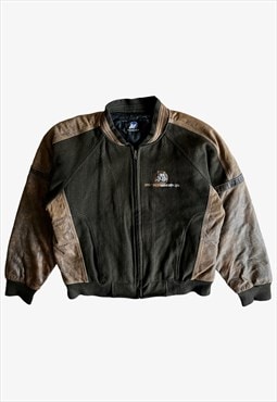 Vintage Greatwest Kenworth Ltd Leather Varsity Jacket