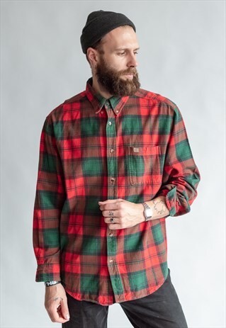 VINTAGE 90S CHECKERED GRUNGE SHIRT