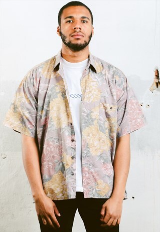 VINTAGE FLORAL PATTERN SHIRT