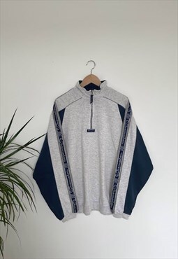 Vintage champion quarter 1-4 zip sweatshirt oversized jumper
