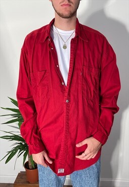Vintage levi's red long sleeved shirt