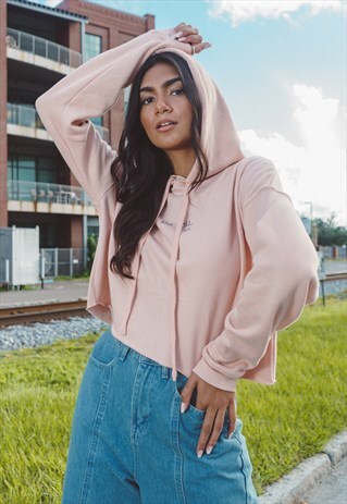 BE YOU CROPPED HOODIE SWEATER