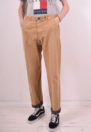 AVIREX MENS VINTAGE JEANS W34 L34 BEIGE 90S
