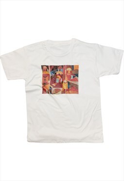 Paul Klee Temple Gardens Vintage Abstract Art T-Shirt