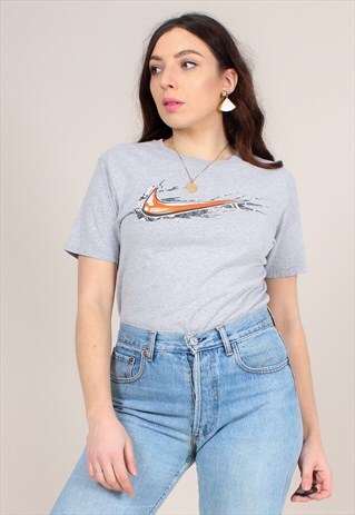 VINTAGE 90S GREY NIKE T-SHIRT