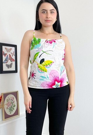 VINTAGE 90S FLORAL SUMMER TOP