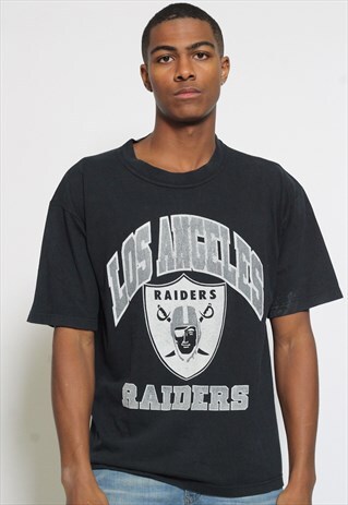 VINTAGE LOS ANGELES RAIDERS T-SHIRT BLACK
