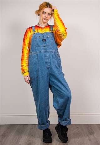 HARLEY-DAVIDSON VINTAGE 90'S BLUE DENIM DUNGAREES