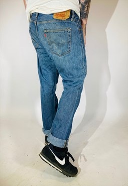 Vintage W34 L32 Levis 501 Jeans In Blue