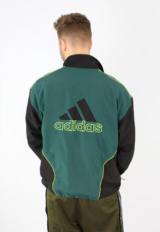 ADIDAS VINTAGE BACK SPELLOUT SPORTS TRACK JACKET