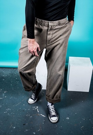 VINTAGE DOCKERS TROUSERS IN BEIGE