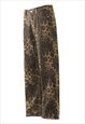 Leopard jeans animal print denim pants cheetah trouser brown