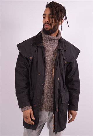 VINTAGE RAIN JACKET BLACK