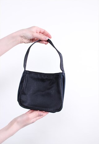 Y2k mini purse, 2000s black minimalist shoulder bag