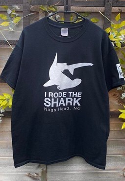 Gildan Hammerhead shark usa black tourist T-shirt large 