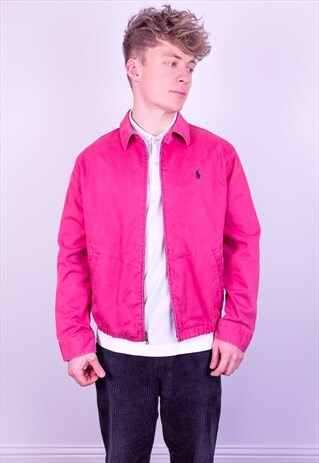 VINTAGE RALPH LAUREN HARRINGTON JACKET IN RED