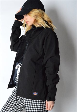 VINTAGE 90S BLACK MINIMALIST DICKIES JACKET