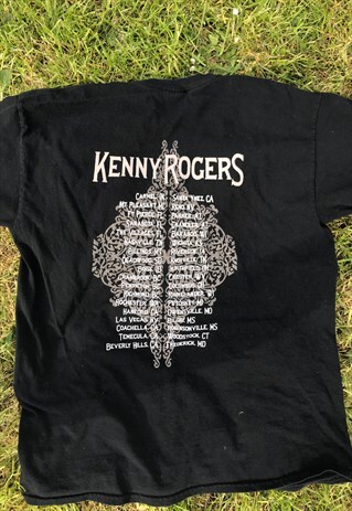 OVERSIZED KENNY ROGERS AMERICAN SOFT CONCERT T-SHIRT