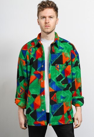 VINTAGE AZTEC PATTERNED SHIRT