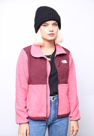 VINTAGE THE NORTH FACE PINK PURPLE FLEECE JACKET