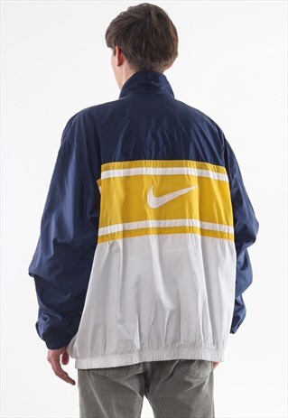 VINTAGE NIKE TRACKSUIT 90S BLUE YELLOW WHITE BIG LOGO