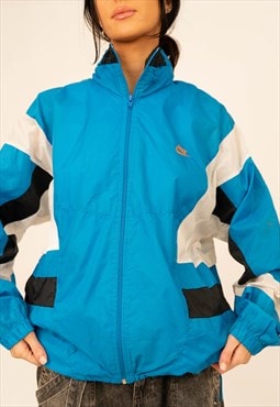 Vintage 90s Nike Blue Zip Up Sports Track Jacket Windbreaker