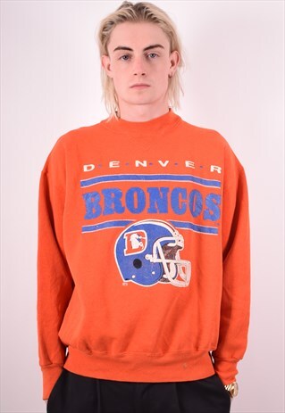 CHAMPION MENS VINTAGE BRONCOS SWEATSHIRT JUMPER LARGE 90S