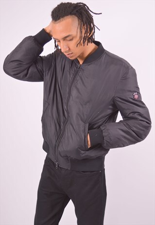 VINTAGE ICEBERG BOMBER JACKET BLACK