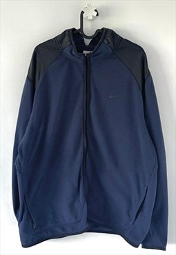 Vintage Nike Y2K blue full zip fleece jacket XL