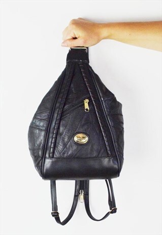 LEATHER PATCHWORK BACKPACK BAG