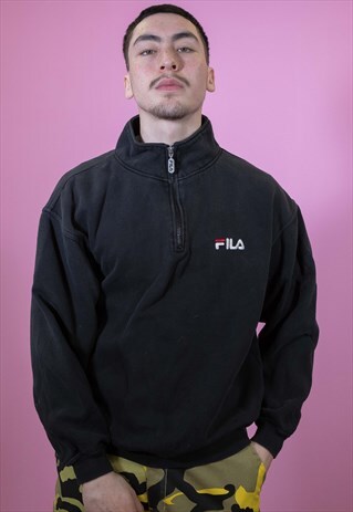 VINTAGE FILA 1/4 ZIP SWEATSHIRT