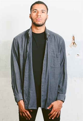 VINTAGE MINIMALIST FLANNEL SHIRT