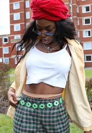 PLASTIC DAISY CHAIN BELT, Y2K
