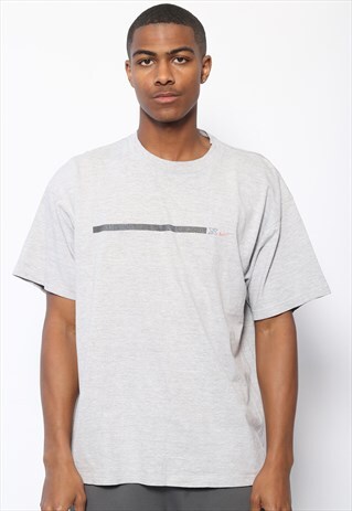VINTAGE NIKE LOGO T-SHIRT GREY