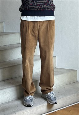 Vintage BURBERRY Corduroy Pants Trousers Brown