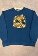 VINTAGE SWEATSHIRT COTTAGECORE CUTE BEARS PATTERNED JUMPER