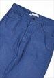 VINTAGE 90S STONE ISLAND MARINA TROUSERS IN NAVY BLUE