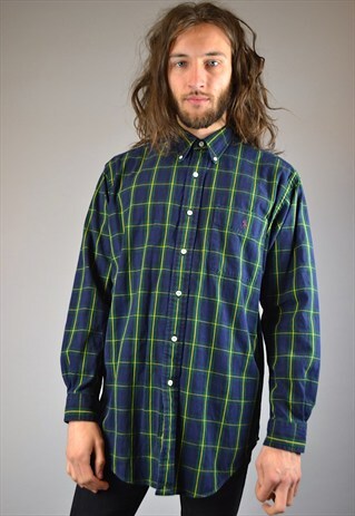 VINTAGE 90'S RALPH LAUREN CHECKED SHIRT