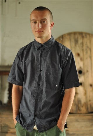 RARE STONE ISLAND DENIMS SHORT SLEEVE SHIRT