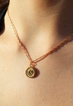 Luna Gold Medal Pendant
