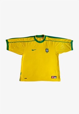 Vintage 1998 - 2000 Nike Brazil Football Jersey
